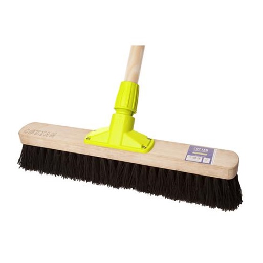 18 inch Platform Broom - Stiff Bassine