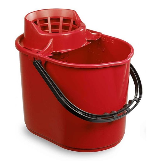 12 Litre Plastic Mop Bucket C/W Wringer