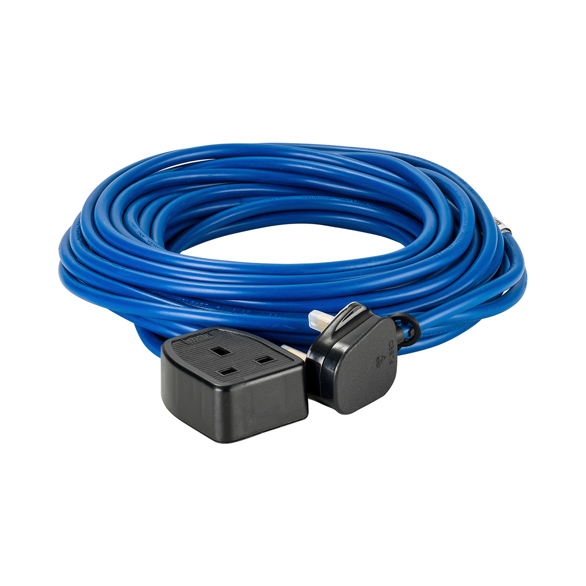 14m 1.5mm Extension Lead 240V Blue 13A