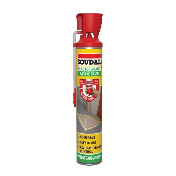 Soudal Plasterboard Adhesive 750ml Gun Grade