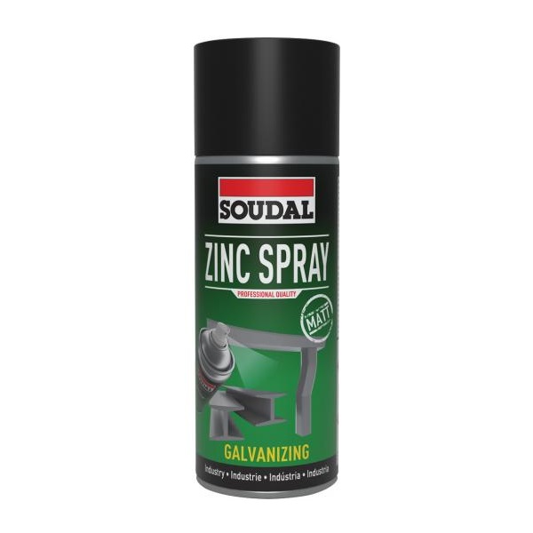 Soudal 98% Zinc Cold Galvanising Spray 400ml