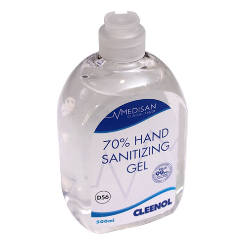 Cleenol 70% Hand Sanitiser Gel 500ml