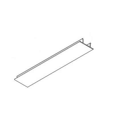 Channel PVC Snap In Cover Strip x 3m White