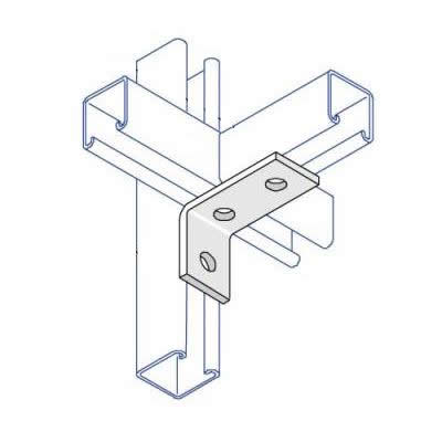 BA005 90 Degree Angle Bracket - 3 Hole