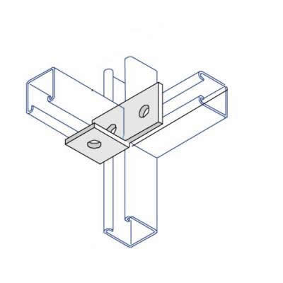 BA006 90 Deg L/Hand Angle Bracket - 4 Hole