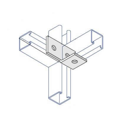 BA007 90 Deg R/Hand Angle Bracket - 4 Hole