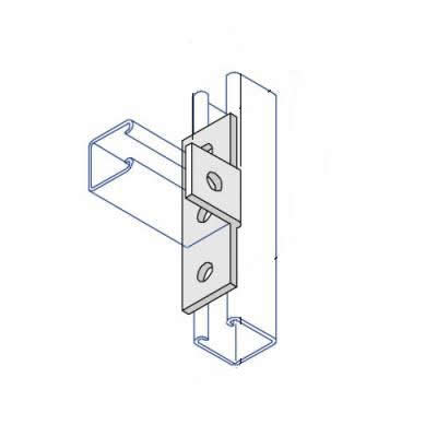 BA008 Right Angle Centre Tee Bracket - 4 Hole