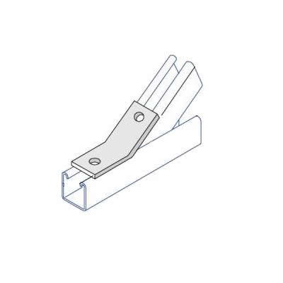 BA012 45 Degree Obtuse Angle Bracket - 2 Hole