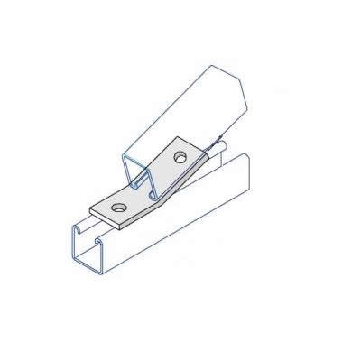 BA013 22 Degree Obtuse Angle Bracket - 2 Hole