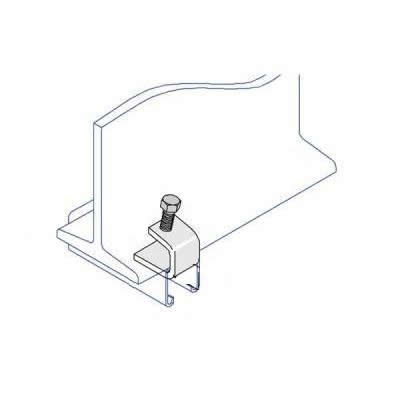 BC003 C Shape Tapped Beam Clamp