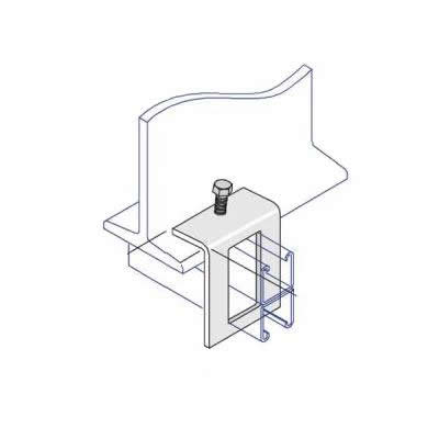 BC007 Window Bracket Beam Clamp 82 x 41mm