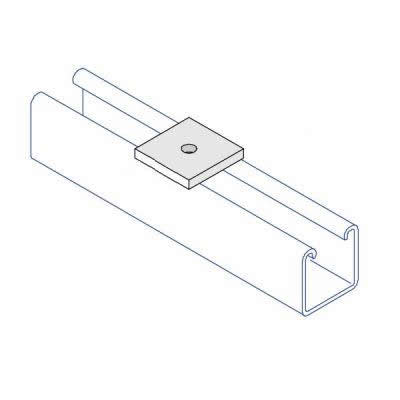 BF001 M6 (8mm Hole) x 40 x 40 x 5mm Flat