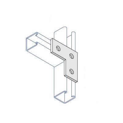 BF006 90 Degree Flat Plate - 3 Holes