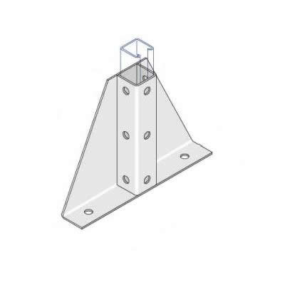 BP004 Single Gussetted Base Plate - 6 Hole