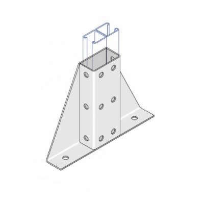 BP005 Double Gussetted Base Plate - 6 Hole