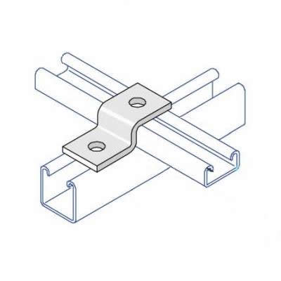 BU001 Z Bracket for 41 x 21 Channel - 2 Hole