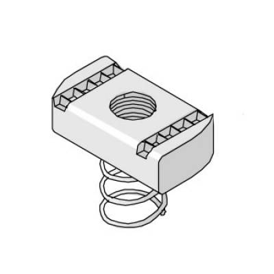 M6 Channel Nut - Short Spring