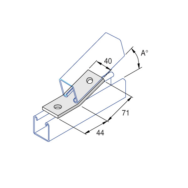 Unistrut P2101 30 Degree Angle Fitting