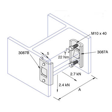 Unistrut P3087 Beam Clamp