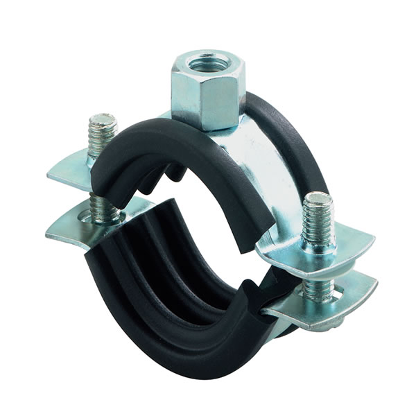 31 - 37mm (1 inch) Rubber Lined Pipe Clamps