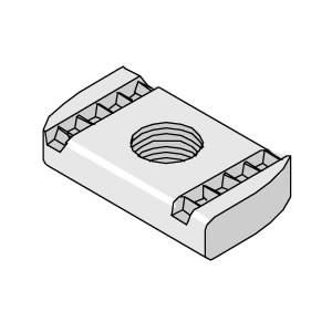 PNP6ZP Unistrut M6 No Spring Channel Nut