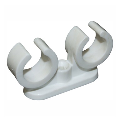 15mm Double Pipe Clip Openlok
