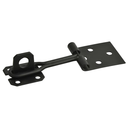 3 inch  Wire Hasp & Staples Black