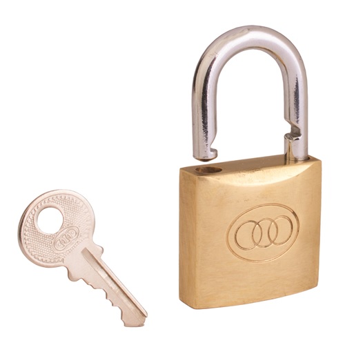 Tri-Circle No. 611  Brass 20mm Padlock