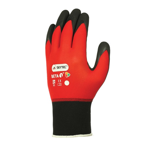 Skytec Beta 1 Red Glove NFT Nitrile Foam Palm