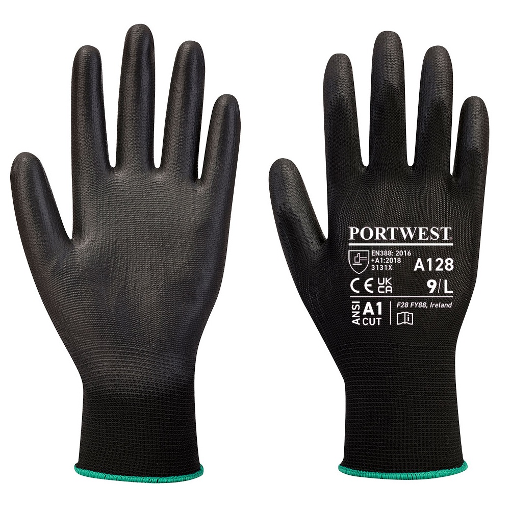 PU Black Safety Glove (Fixer/A120)