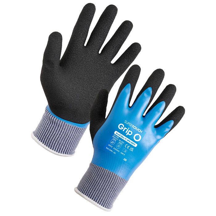Waterproof Glove Double Latex Dip Foam Latex