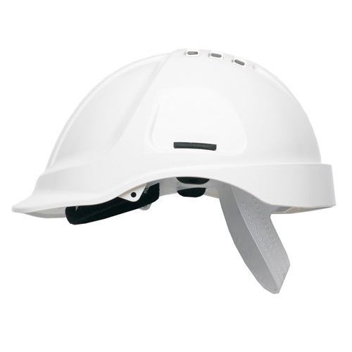 HP Series Vented Safety Helmet White
