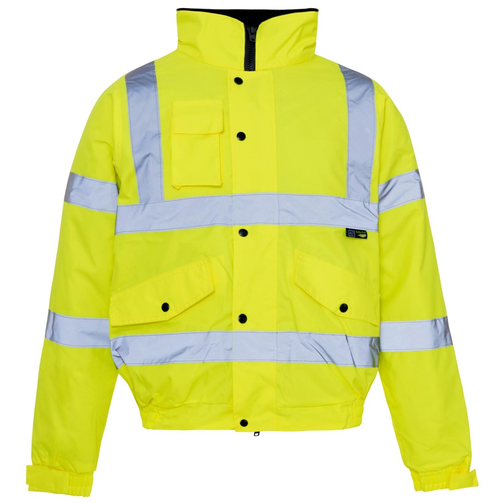 Hi Visibility 3XL Yellow Bomber Jacket