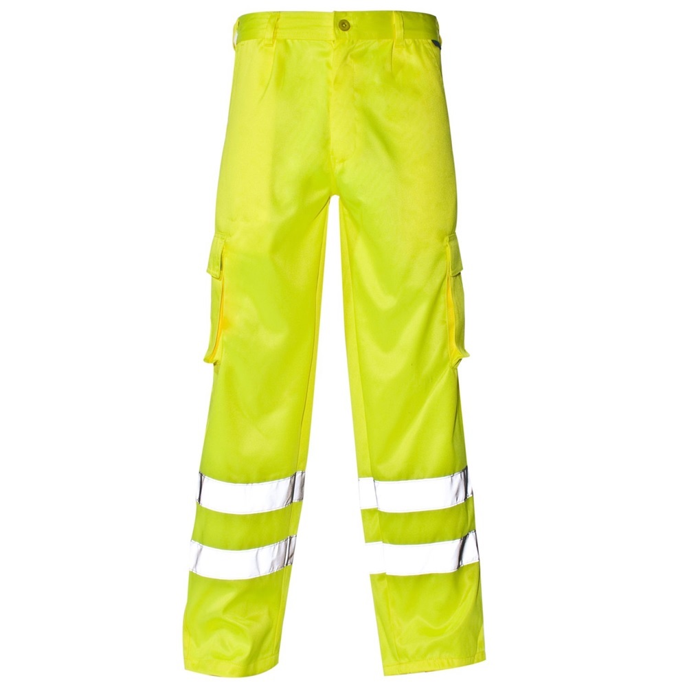 Hi Visibility Large Yellow Combat Trousers