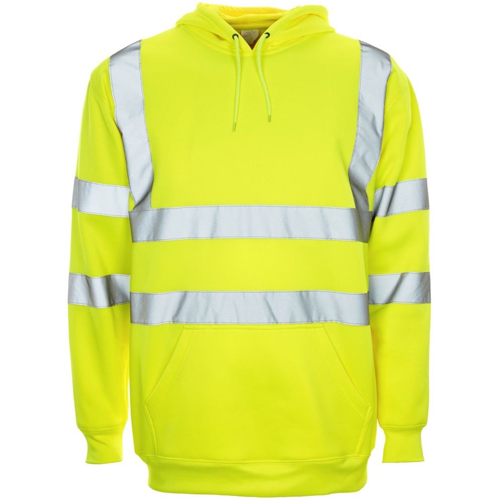 Hi Visibility 3XL Yellow Hooded Sweatshirt
