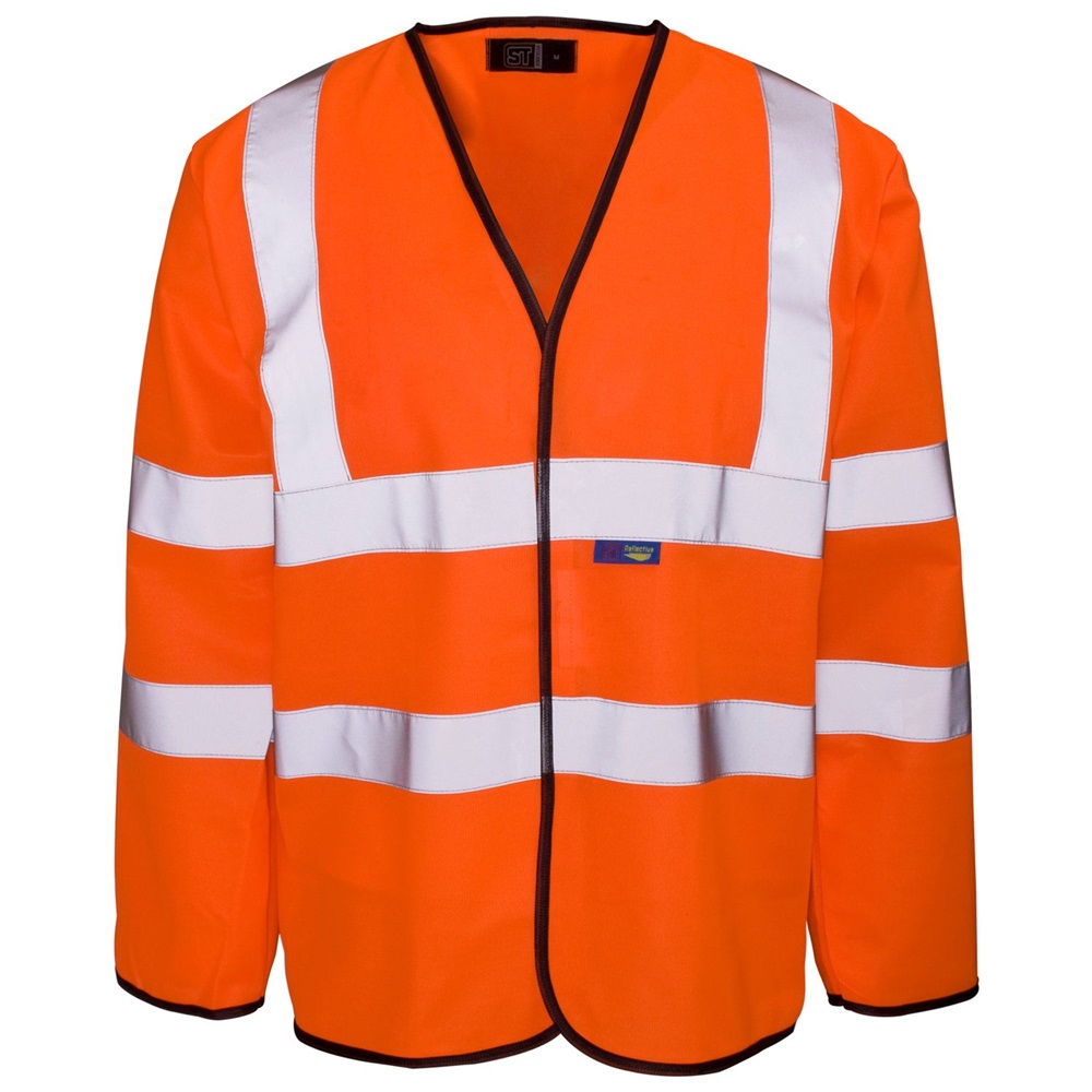 Hi-Vis Medium Orange Long Sleeved Vest