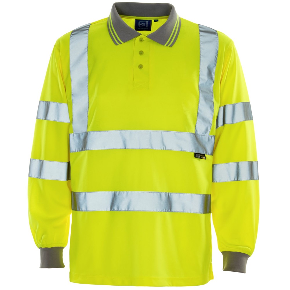 Hi Visibility Medium Yellow Polo Shirt