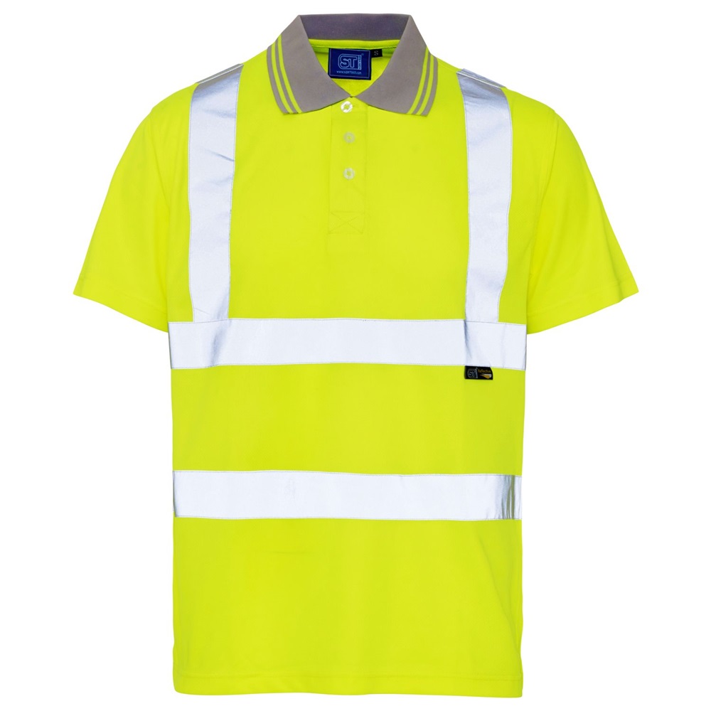 Hi Visibility Medium Yellow Polo Shirt