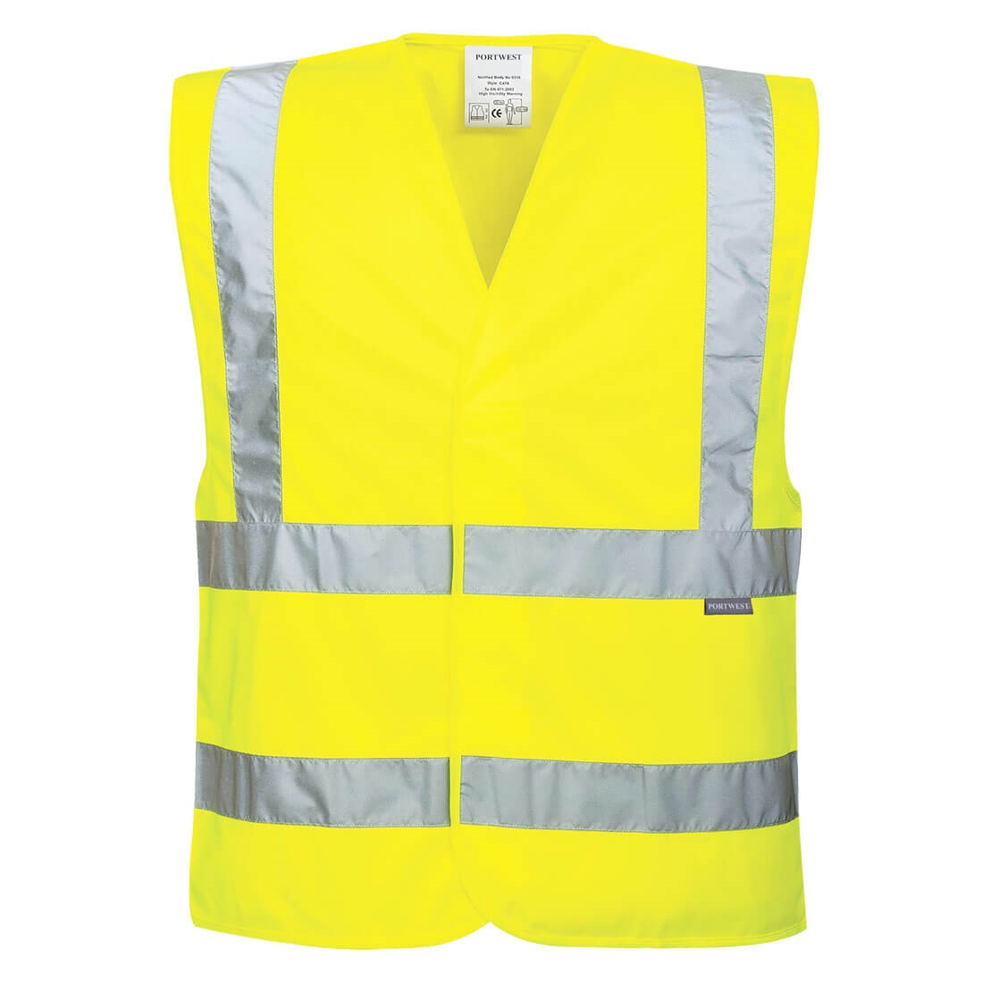 Portwest EC76 100% Recycled Hi-Vis Waistcoat