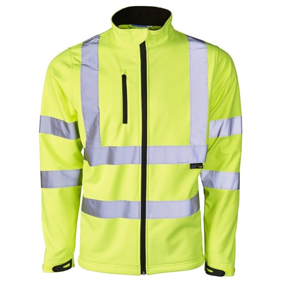 Hi Visibility Large Yellow Soft Shell Jacket