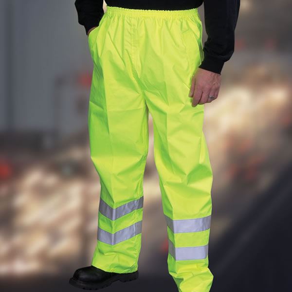 Hi Visibility Yellow Trousers Large