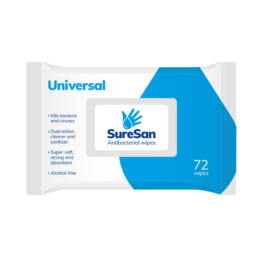 Surescan Anti Bacterial Wipes Alcohol Free