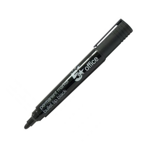 5 Star Permanent Marker Pen Black