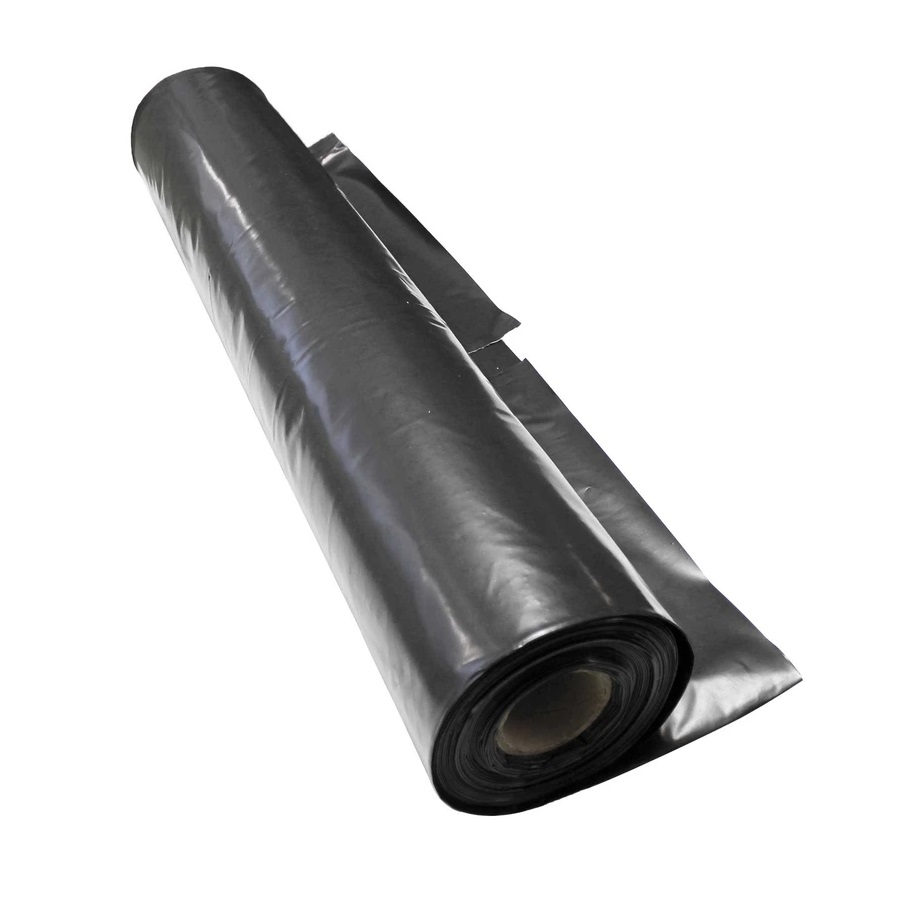 4m x 25m x Heavy Duty Black Polythene