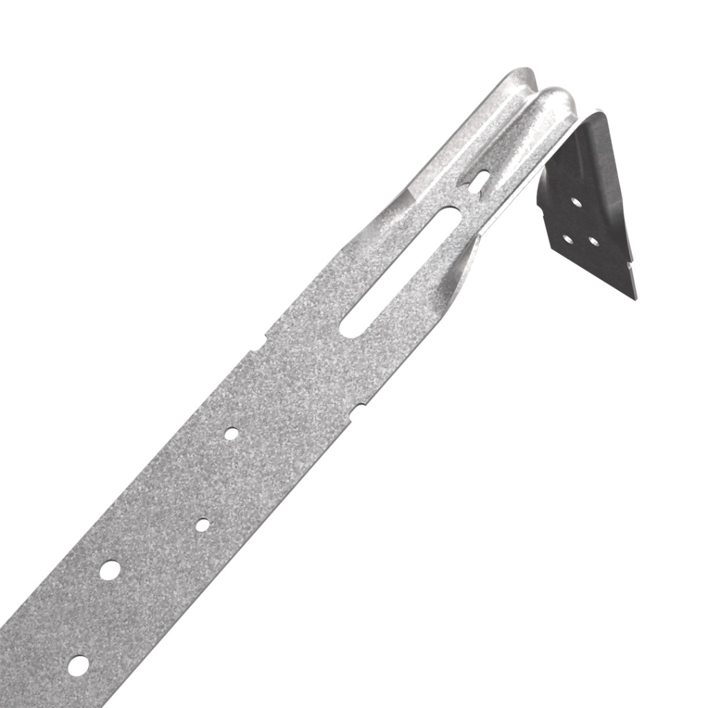 Simpson Strong-Tie Heavy Engineered Restraint Strap HES profile detail showing engineered neck ribs