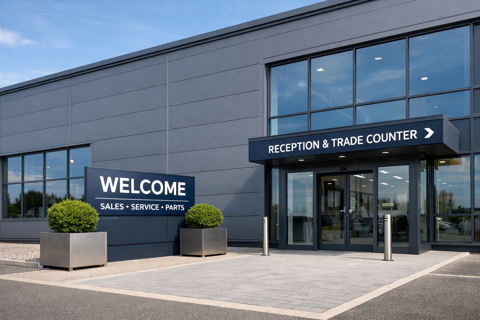 Metro Fixings modern corporate headquarters and trade office customer counter location